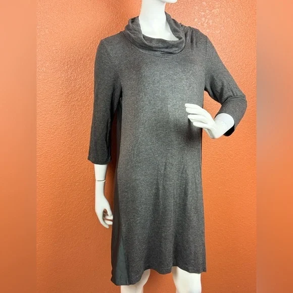Weekday Anthropologie Saturday Sunday Grey Cowl Neck Dress Size Large. E97 - Picture 8 of 15